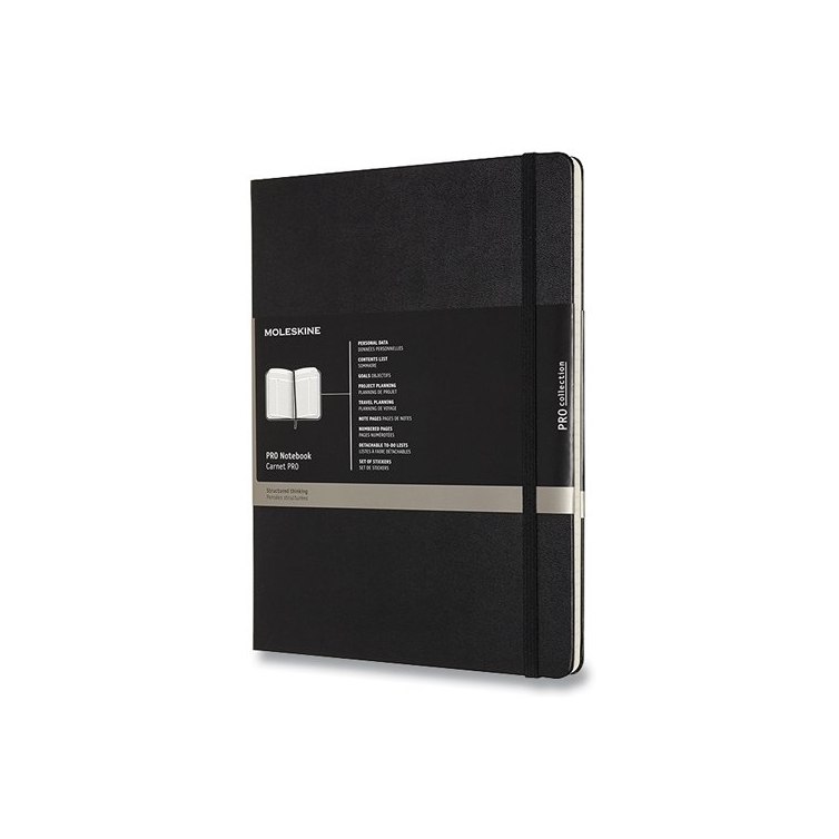 Pro Zápisník XL tvrdý černý MOLESKINE - 1