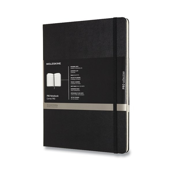 Pro Zápisník XL tvrdý černý MOLESKINE - 1