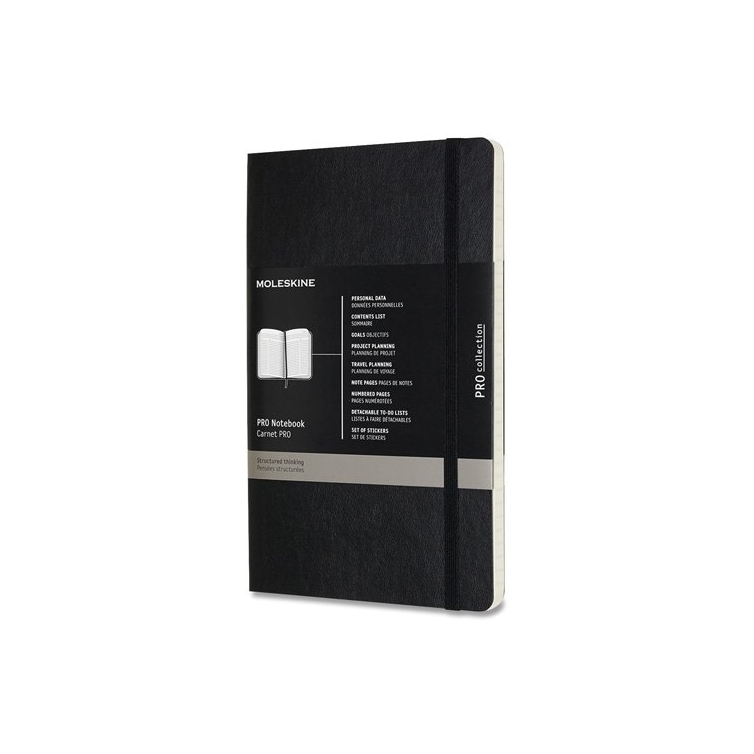Pro Zápisník L mäkký čierny MOLESKINE - 1