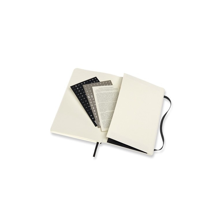 Pro Zápisník L mäkký čierny MOLESKINE - 7