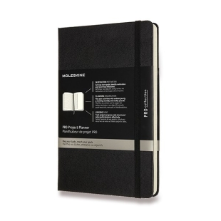 Pro Project Planner Zápisník L tvrdý čierny MOLESKINE - 1