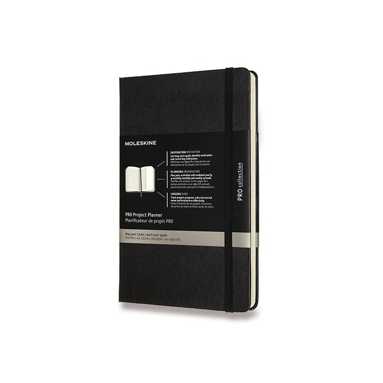 Pro Project Planner Zápisník L tvrdý čierny MOLESKINE - 1