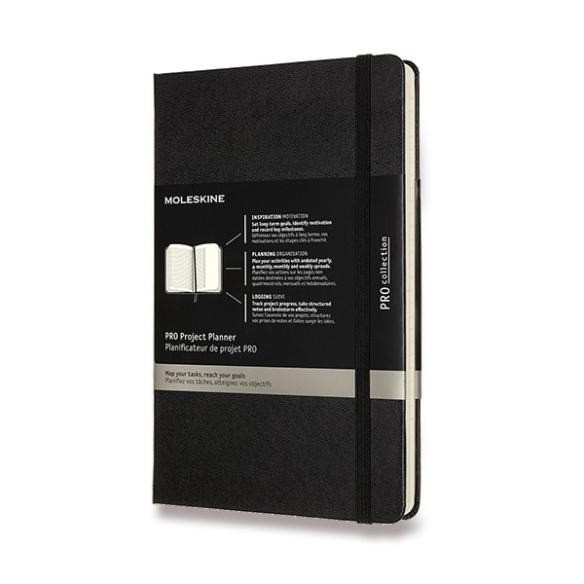 Pro Project Planner Notebook L hard cover black MOLESKINE - 1