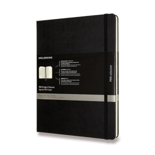 Pro Project Planner Zápisník XL tvrdý čierny MOLESKINE - 1