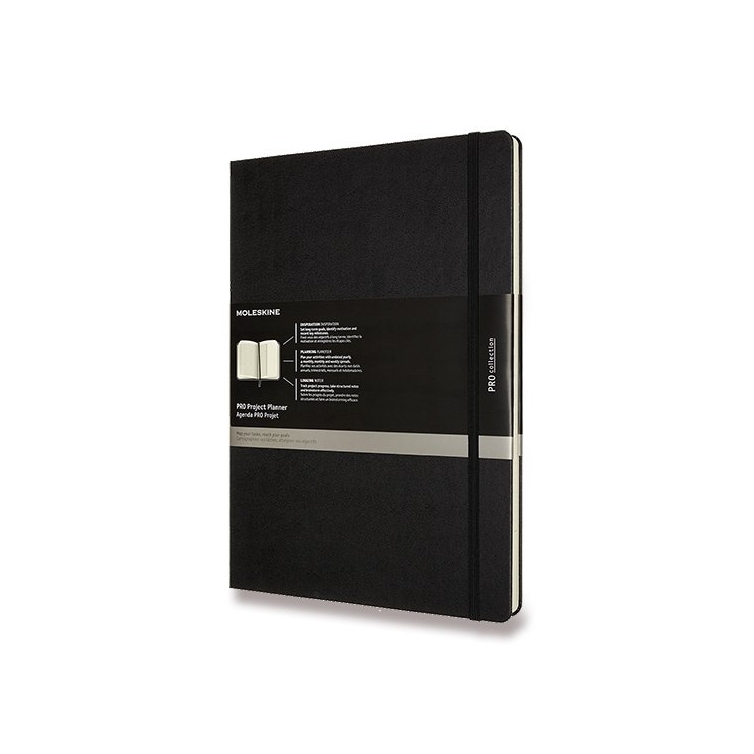 Pro Project Planner Notebook A4 hard cover black MOLESKINE - 1