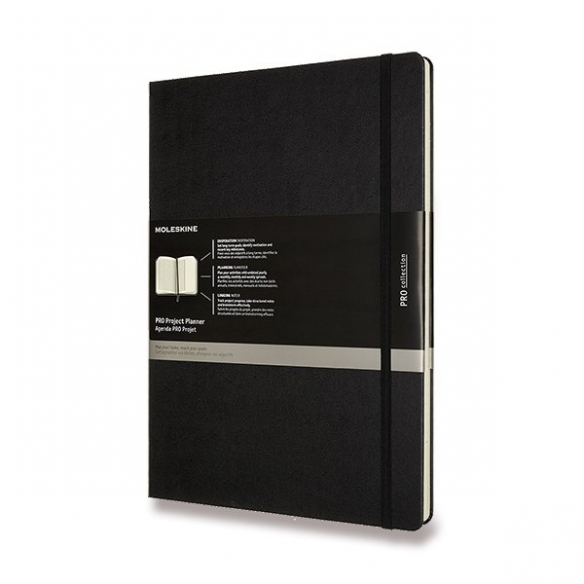 Pro Project Planner Notebook A4 hard cover black MOLESKINE - 1