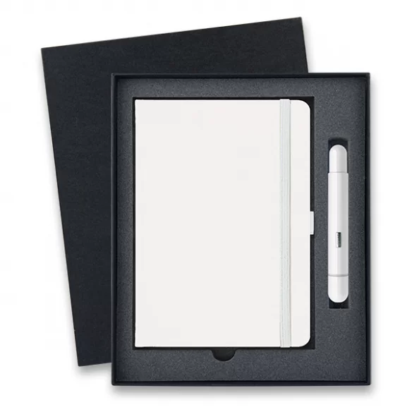 Pico Gift Set Pocket Ballpoint pen and Notebook shiny white LAMY - 1