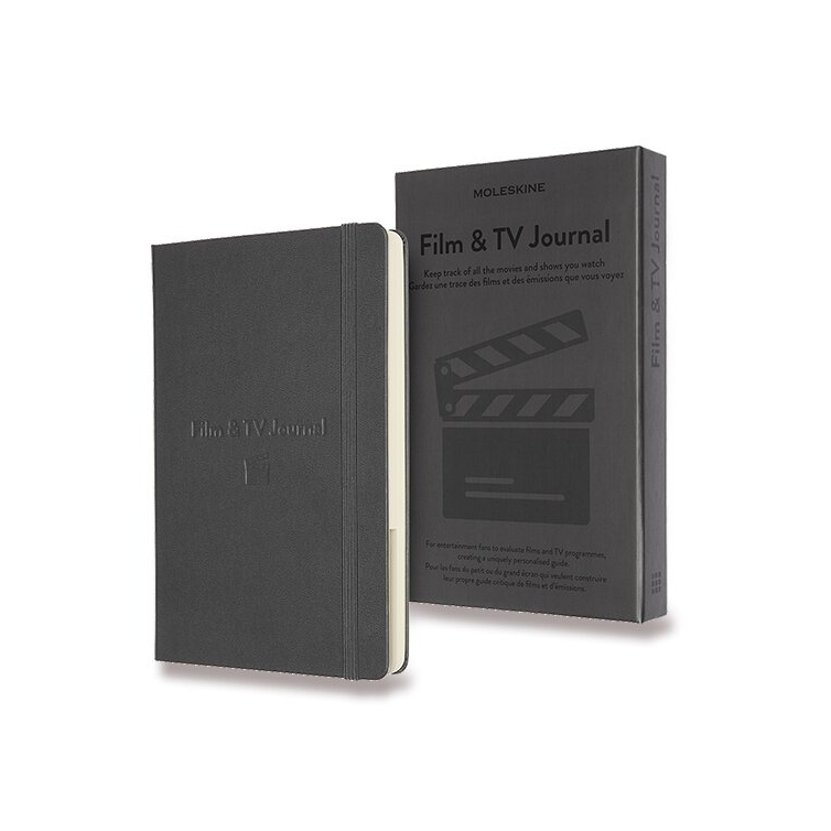 Passion Film and TV Journal Zápisník L sivý MOLESKINE - 1