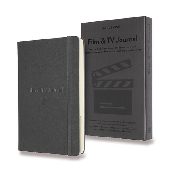Passion Film and TV Journal Zápisník L sivý MOLESKINE - 1