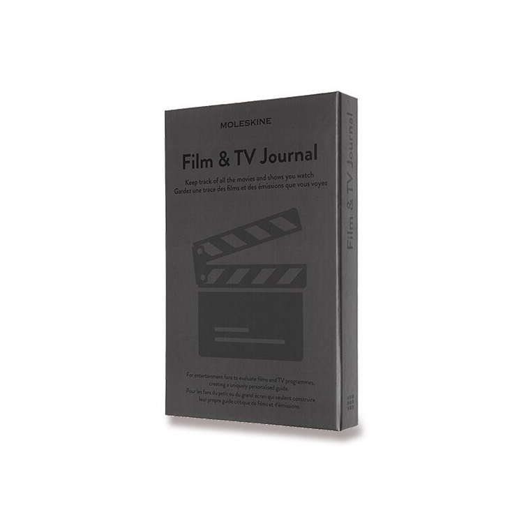Passion Film and TV Journal Zápisník L sivý MOLESKINE - 2