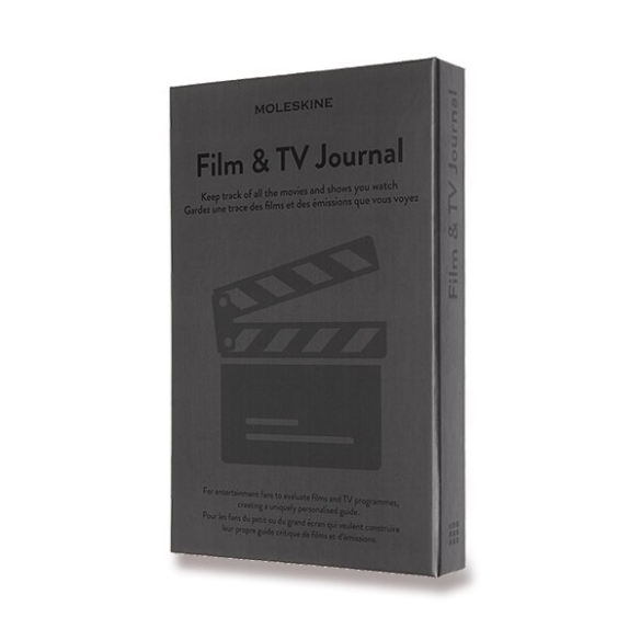 Passion Film and TV Journal Zápisník L sivý MOLESKINE - 2