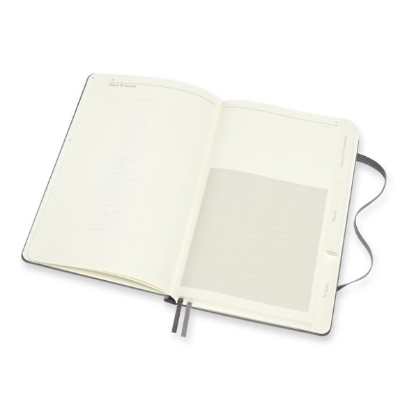 Passion Film and TV Journal Zápisník L sivý MOLESKINE - 3