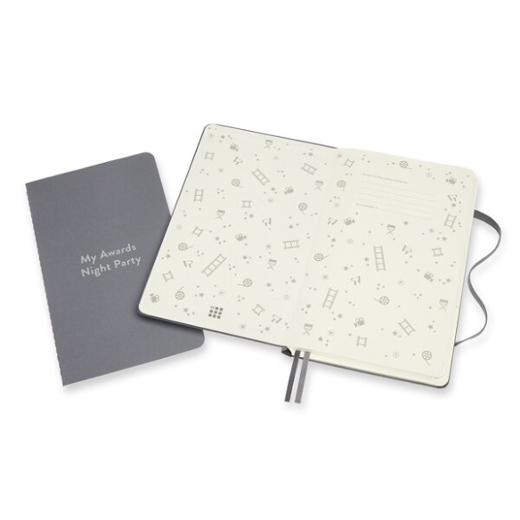 Passion Film and TV Journal Zápisník L sivý MOLESKINE - 5