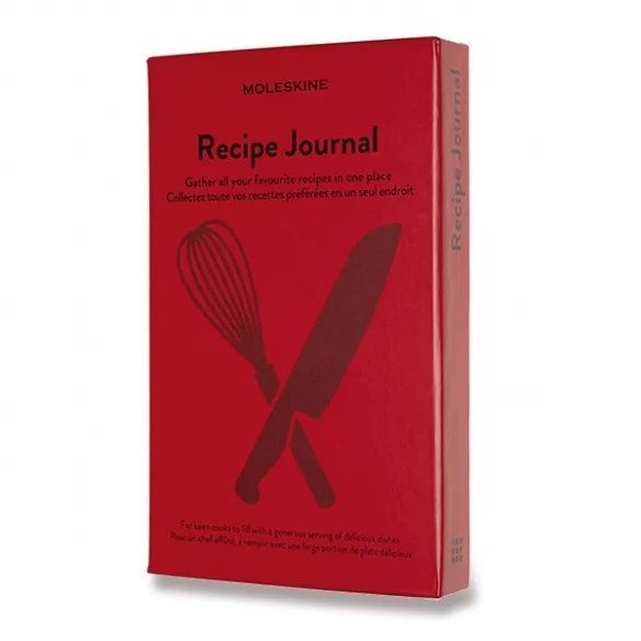 Passion Recipe Journal Zápisník L červený MOLESKINE - 2