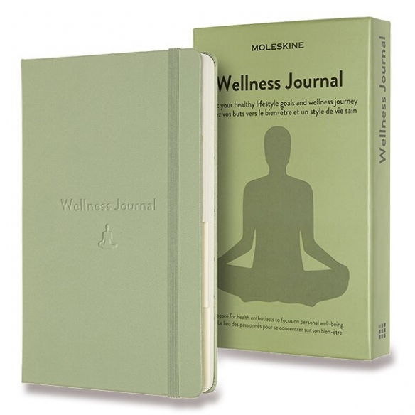 Passion Wellness Journal Zápisník L zelený MOLESKINE - 1