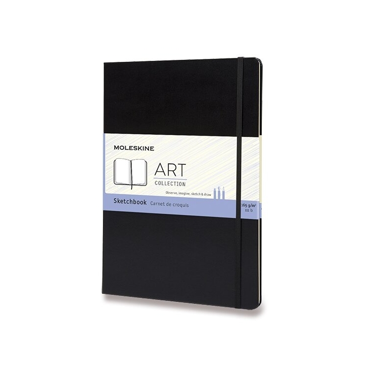 Art Skicár A4 tvrdý čierny MOLESKINE - 1