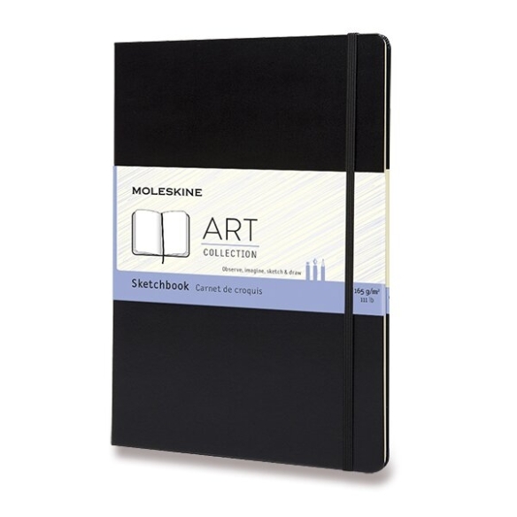 Art Skicár A4 tvrdý čierny MOLESKINE - 1