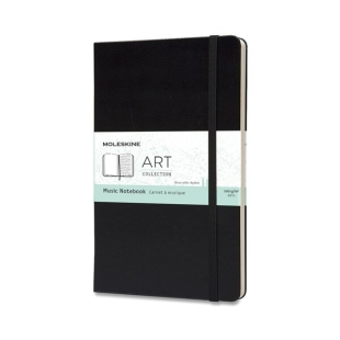 Art Hudobný zošit L čierny MOLESKINE - 1