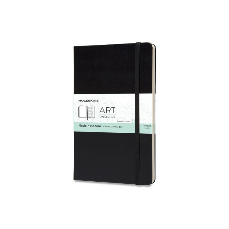Art Hudobný zošit L čierny MOLESKINE - 1