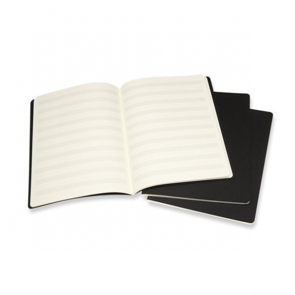 Art Music Notebook XL 3pcs black MOLESKINE - 4