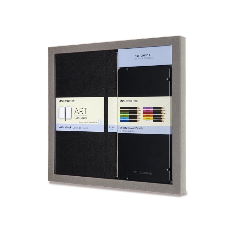 Art Sketching Set Sketchbook and watercolour pencils MOLESKINE - 1