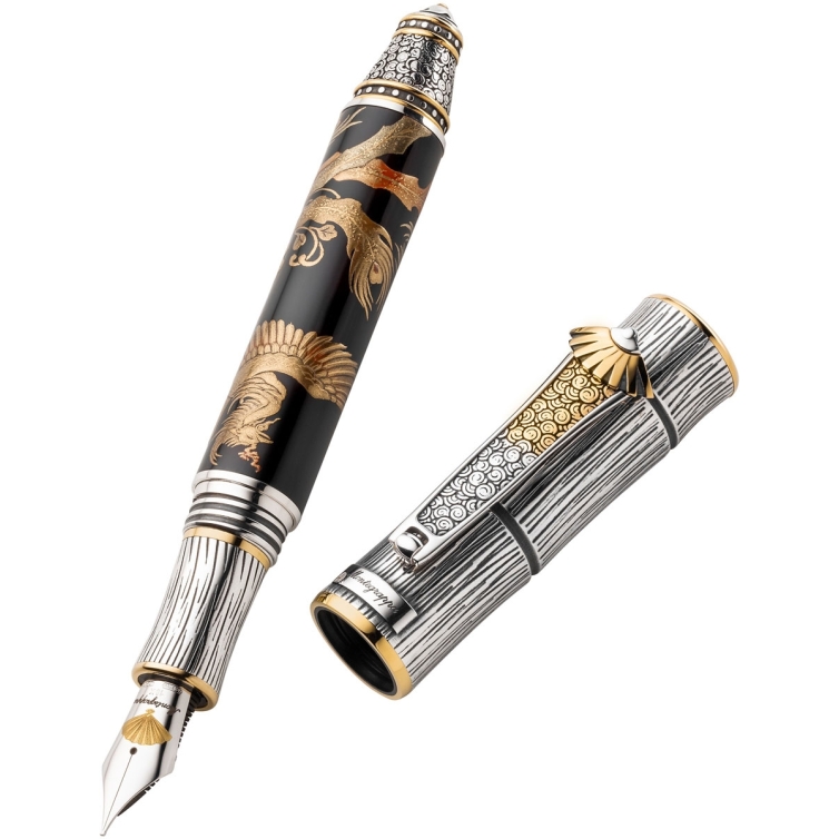 Kitcho Phoenix Fountain pen black MONTEGRAPPA - 5