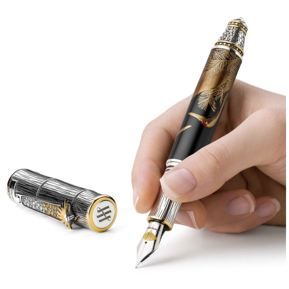 Kitcho Crane Plnicí pero černé MONTEGRAPPA - 4