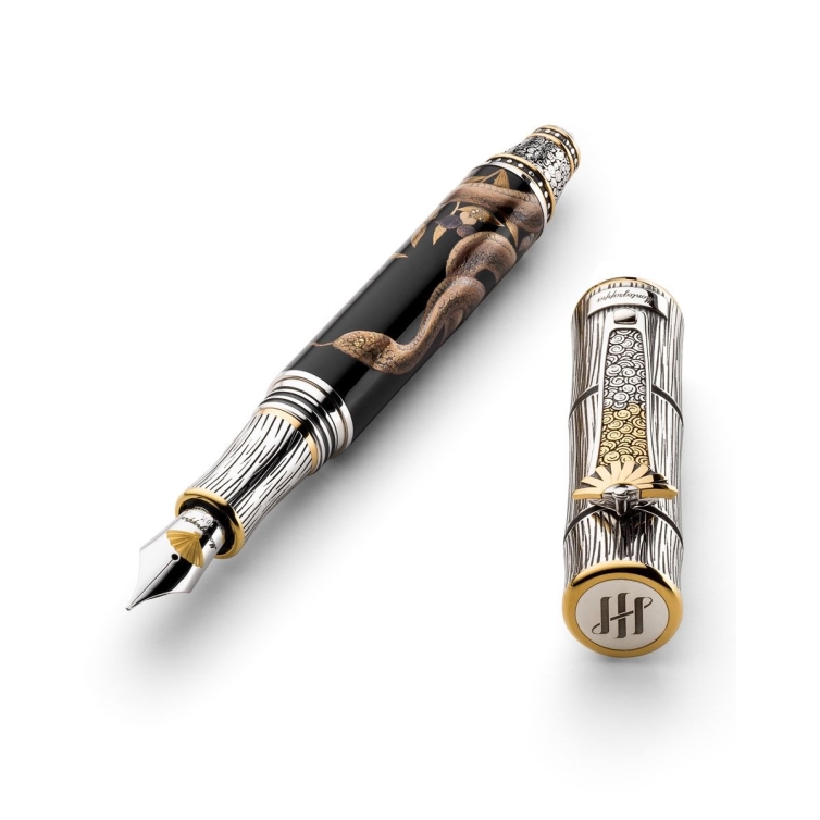 Kitcho Snake Plniace pero čierne MONTEGRAPPA - 5