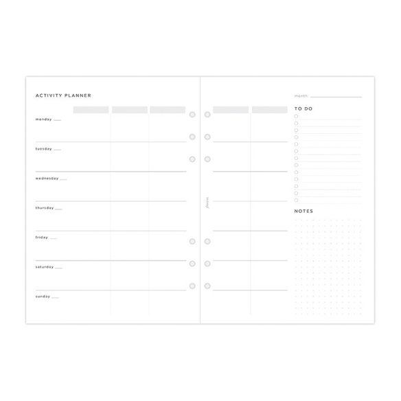 Minimal sledovanie aktivity náplň A5 FILOFAX - 2