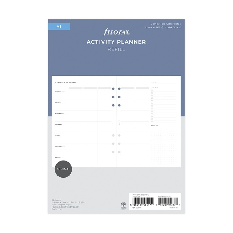 Minimal sledovanie aktivity náplň A5 FILOFAX - 4