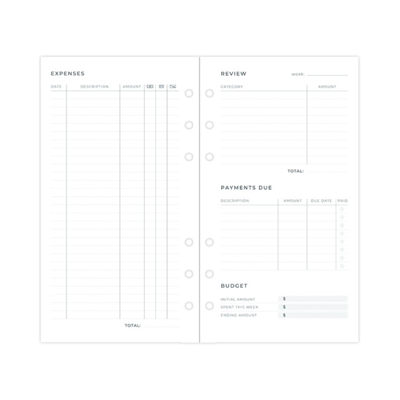 Minimal prehľad výdavkov náplň osobný FILOFAX - 3