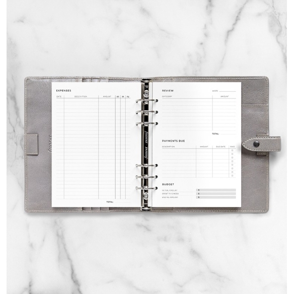 Minimal prehľad výdavkov náplň A5 FILOFAX - 1