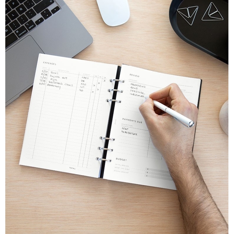 Minimal prehľad výdavkov náplň A5 FILOFAX - 4