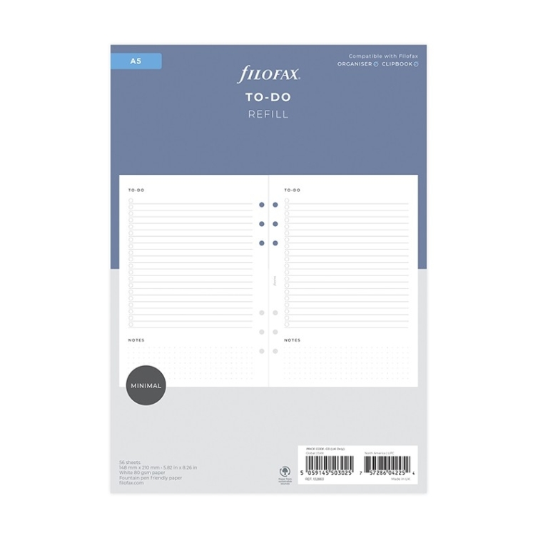 Minimal To Do Refill A5 FILOFAX - 5
