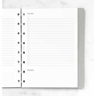 Minimal sledovanie úloh náplň pre A5 notebook FILOFAX - 2