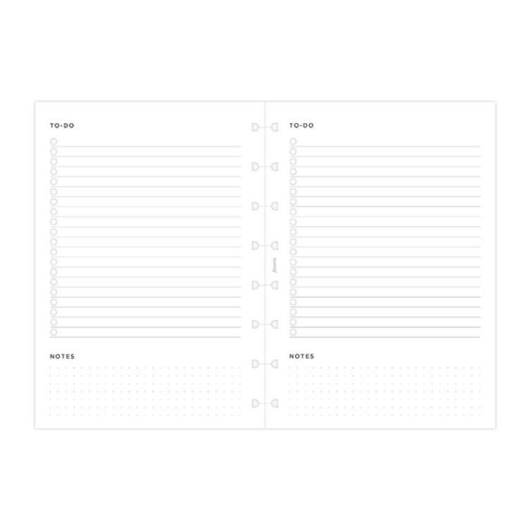 Minimal sledování úloh náplň pro A5 notebook FILOFAX - 3