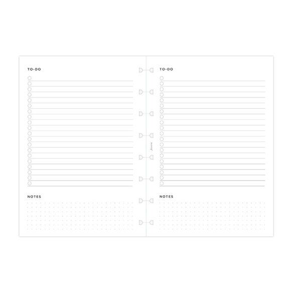 Minimal sledování úloh náplň pro A5 notebook FILOFAX - 3