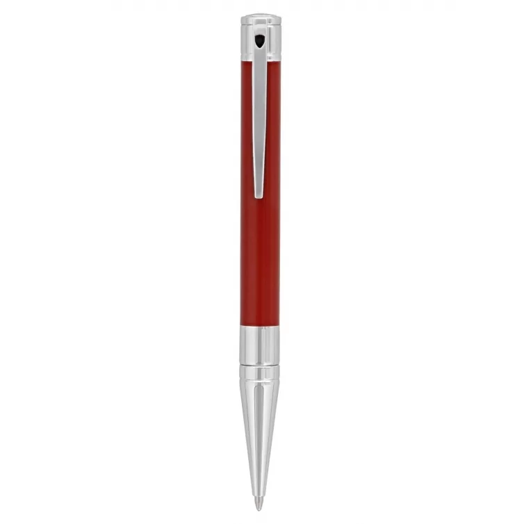 D-Initial Ballpoint Pen red and chrome S.T. DUPONT - 1