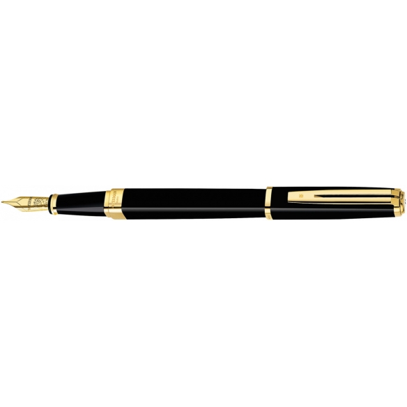 Slim Black Lacquer - Gold Trims fountain pen WATERMAN - 1