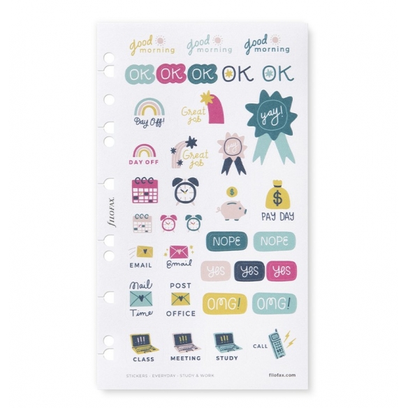 Everyday Study and Work Stickers Multi-fit FILOFAX - 2