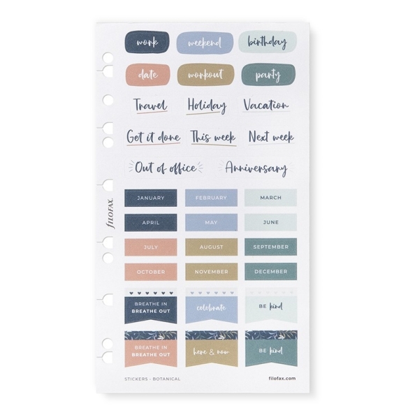 Botanical samolepky multi-fit FILOFAX - 3