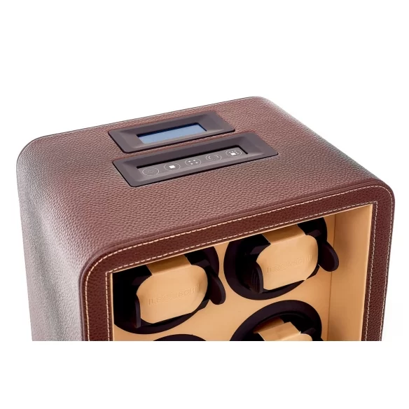 Classic Watch Winder for 4 watches chocolate LEANSCHI - 3