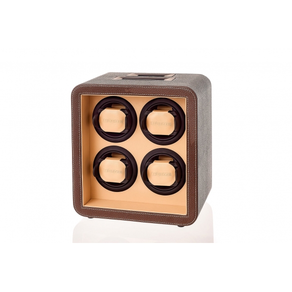 Classic Watch Winder for 4 watches chocolate LEANSCHI - 1