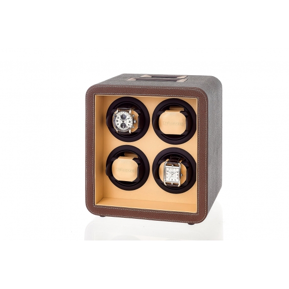 Classic Watch Winder for 4 watches chocolate LEANSCHI - 2