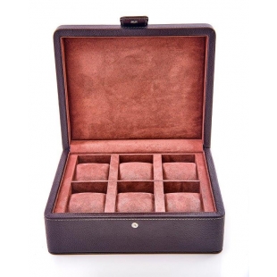 Collector's box for 6 watches brown LEANSCHI - 1