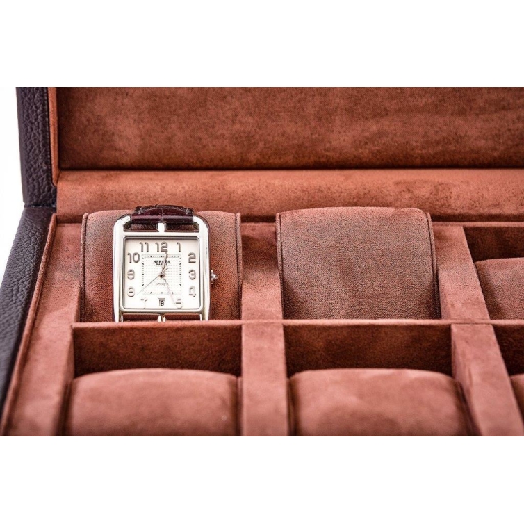 Collector's box for 6 watches brown LEANSCHI - 2