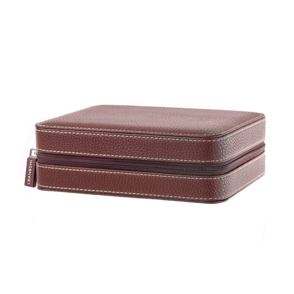 Travel case for 4 watches brown LEANSCHI - 4