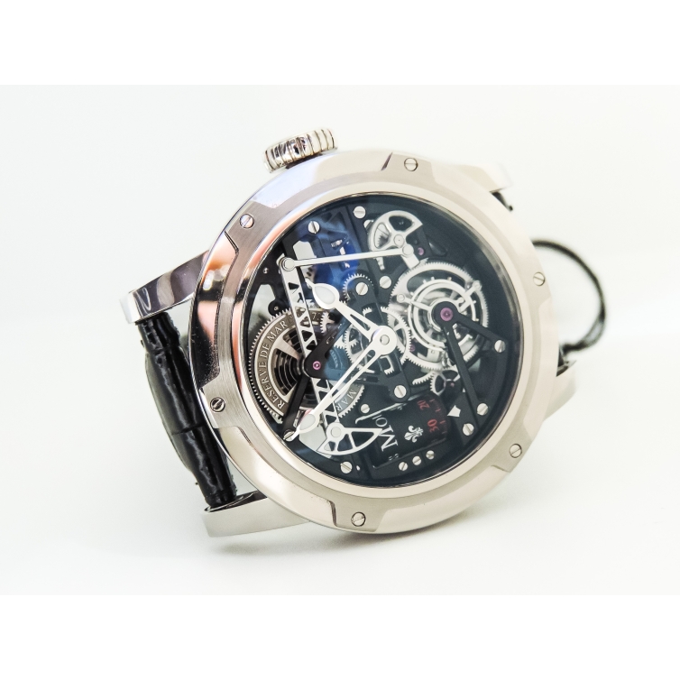 Black Gold Derrick Watch LM 43.70.03N LOUIS MOINET - 9