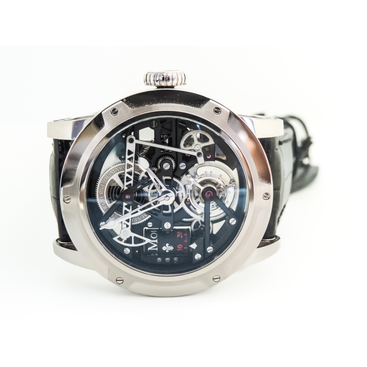 Black Gold Derrick Watch LM 43.70.03N LOUIS MOINET - 11