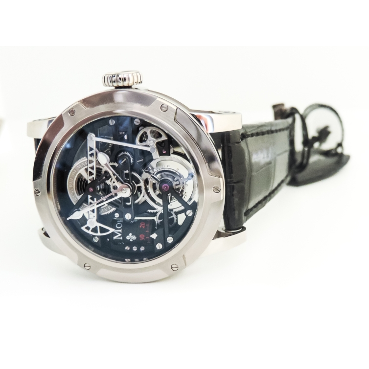 Black Gold Derrick Watch LM 43.70.03N LOUIS MOINET - 5